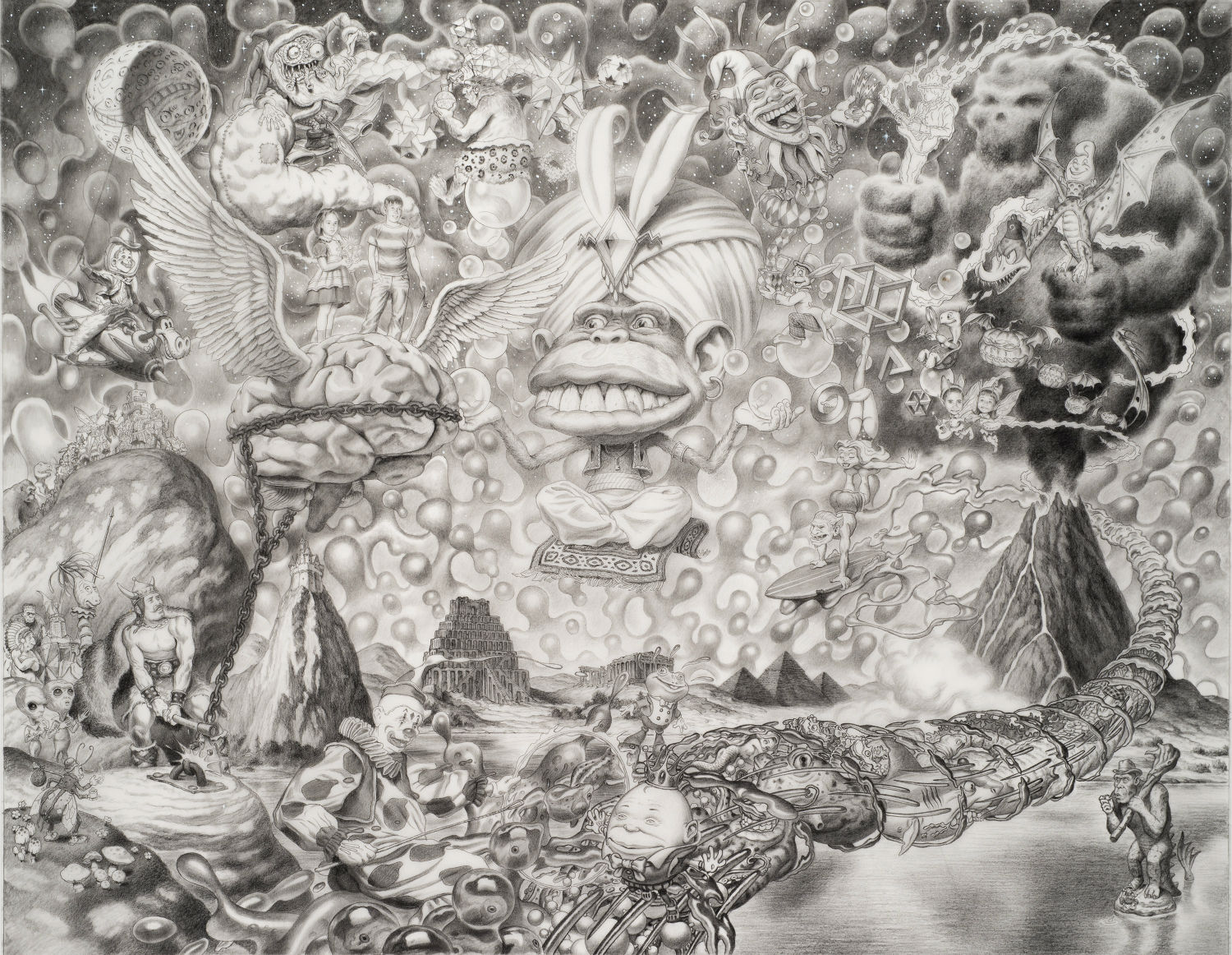 Juxtapoz Magazine - Anatomy of a Painting: Todd Schorr's Liquid